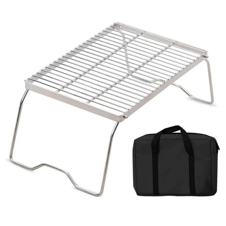 Folding Grill 304 Stainless Steel Resist Oxidation Durable Heavy Duty