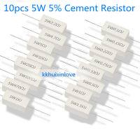 10ชิ้น5W 5% ซีเมนต์ต้านทานไฟฟ้า0.1 ~ 10K 0.1R 1R 0.5R 10R 100R 0.22 0.33 0.5 1 2 5 8 10 15 20โอห์ม25 30 100 1K 10K 10K