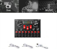 V8S+ Audio Live Sound Card การ์ดเสียง for Phone Computer USB Headset Microphone การ์ดเสียงภายนอก Webcast มินิเอฟเฟคไมค์