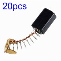 20Pcs Electric Motor Carbon Brushes 15x10x6mm For Angle Grinder Handdrill Drills Carbon Brushes Power Tool Accessories Rotary Tool Parts Accessories