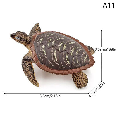 ruyifang Turtle Action FIGURE สัตว์ตุ๊กตาของเล่นเด็กรุ่น Aquarium figures ของขวัญ