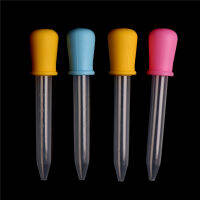 【100%-New】 Buysob 2Pcs ซิลิโคนขนาดเล็กพลาสติกให้อาหารยา Liquid Ear Eye Graduated Pipette Dropper 5Ml สำหรับโรงเรียน Lab อุปกรณ์สีสุ่ม