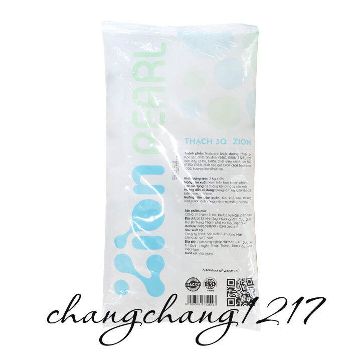 Thạch Ngọc Trai (Trân Châu) Trắng 3Q Wings Zion Gói 2kg Lazada.vn