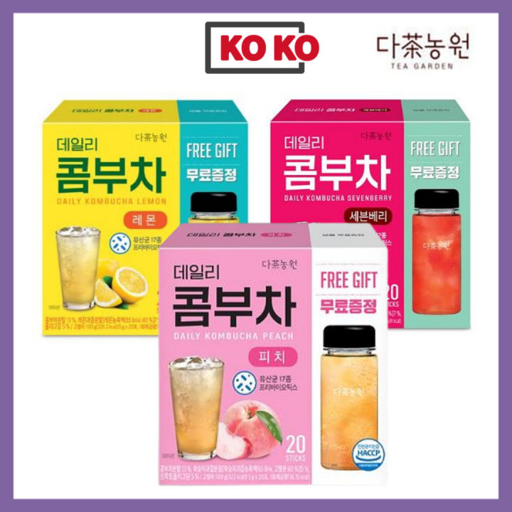 [Danongwon] Daily Kombucha Powder 20 Sticks + Bottle (3 Flavor) / Tea ...