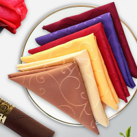 10Pcs 48Cm Table Napkins Cloth Square Polyester Fabric For Birthday Christmas Festival Home Ho Party Dinner Napkins Kitchen