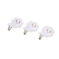 3 x To stand open Wall Hanging Pattern Cloud Key Coat Towel Vestement Holder