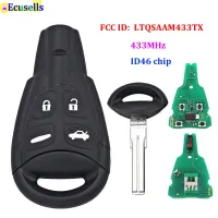 4ปุ่มกุญแจรีโมท433Mhz Pcf7946at พอดีกับ Saab 9-3 9-5 2003-2010 Fcc: Ltqsaam433tx Kunci Remote Mobil เปลี่ยนใหม่