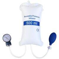 Reusable Medical Infusion bag Pressure bag 500 ml with Gauge White