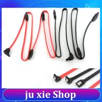 JuXie store 40cm red black Straight Right-angle SATA Cable 3.0  III  To Hard Disk Drive SSD HDD Sata 3 wire For Motherboard High Speed lead