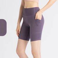 Pants Fast Drying Exercise Stretch Waist Hip Tights Five-point