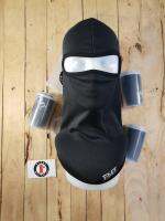 โม่งคลุมศรีษะ (Balaclava) รุ่น FMT Super Black เบอร์ 0 (เหมาะสำหรับผู้ที่ใส่หมวก Size XS, S) ผลิตจาก ผ้าเม็ดข้าวสาร (micro fabric) Polyester 100% แพ็คคู่ (2 ชิ้น)