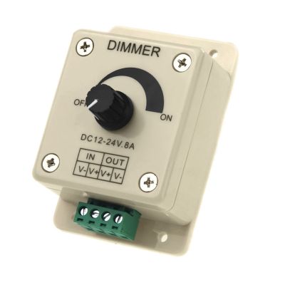 DC 12V-24V LED Dimmer Controller Adjust Single Color For 5050 3528 LED Strip