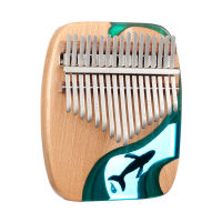 17 Keys Beech Wooden Kalimba Thumb Finger Piano Mini Kalimba Portable Musical Instrument