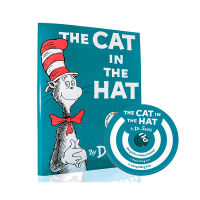 200-100 original English picture book the cat in the hat Dr. suss hat cat paperback with CD Dr. Seuss Liao Caixing audio book list childrens English Enlightenment rhythm picture book