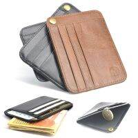 Male PU Leather Credit Business Mini Card Thin Mini ID Business Credit Card Holder Small Cardholder Purse For Women Men Card Holders