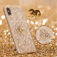 Glitter Diamond Ring Case For Huawei P40 Pro P30 Pro P20 Lite Mate 40 30 20 Cover For Huawei P Smart 2019 Honor 10 Lite 30s Case