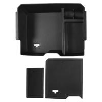 Car Storage Box Car Center Console Armrest Storage Tray Card Phone Black Serving Tray Console Arm Rest Accessory Kit smart