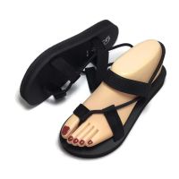 รองเท้าแตะรัดส้นสไตส์เกาหลี Sandals พื้นหนา 1 นิ้ว พื้นนุ่มใส่สบายเท้า (กรุณาเทียบตาราง Size ก่อนทำการสั่งซื้อ สินค้าเหมาะสำหรับผู้หญิง)