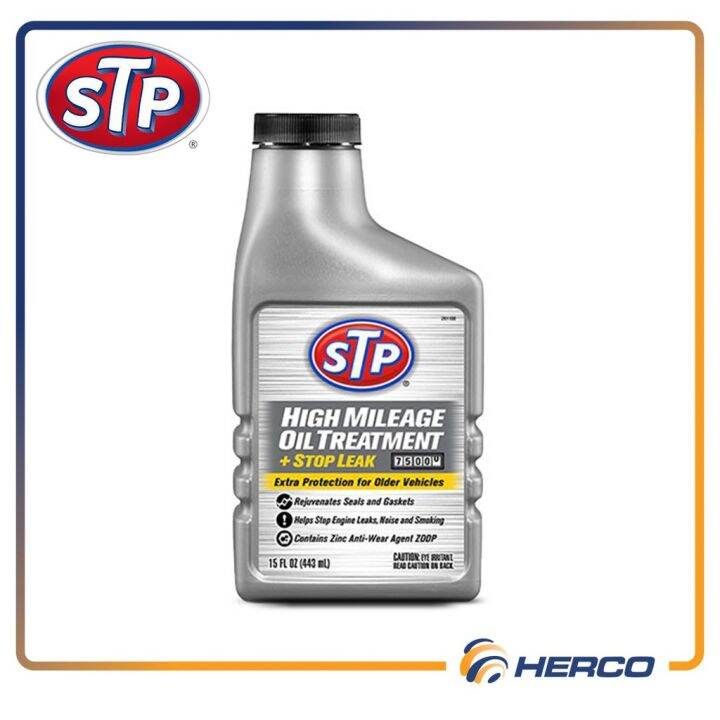 Stp® High Mileage Oil Treatment Stop Leak 15 Fl Oz Lazada Ph