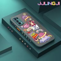 Jlingji เคสสำหรับ OPPO Reno 5 Reno 5 Pro Reno 5K 5G เคส X3 Lite แฟชั่นวันที่ดีบางมีน้ำค้างแข็งโปร่งใสแข็งขอบสี่เหลี่ยมกันกระแทกรูปแบบปลอกซิลิโคนคลุมทั้งหมดป้องกัน Softcase