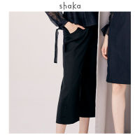 Shaka SS21 Lady Cropped Pants - PN-S210606 กางเกงขายาวทรงครอป ขอบเอวในตัว ใส่ซิปซ่อนด้านหลัง