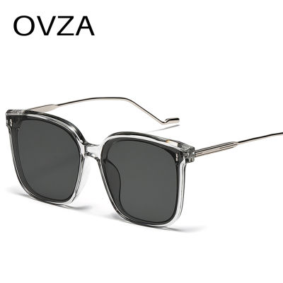 OVZA แว่นกันแดดแฟชั่นขนาดใหญ่ของผู้หญิง,แว่นกันแดดทรงสี่เหลี่ยมสไตล์พังก์เลนส์ป้องกันแสงยูวี2022รุ่นใหม่ปี S5059