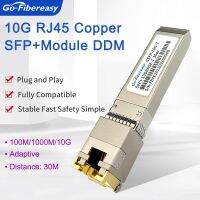 SFP RJ45 10Gb บอร์ดอินเตอร์เน็ต10Gbase-TX RJ45ทองแดงตัวเชื่อมต่ออุปกรณ์ทางแสง30M สำหรับ Cisco /Mikrotik/netgear/tp-Link สวิตช์ไฟเบอร์ออปติก