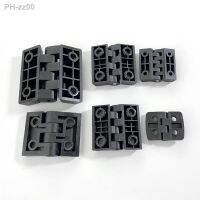 10pcs/set Black Color Nylon Plastic Butt Hinge for Wooden Box Furniture Electric Cabinet Hardware