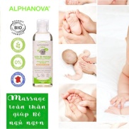 Dầu mát xa hữu cơ cho bé 100ml Alphanova Organic Baby Mage Oil
