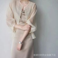 ◕✐✾ Knitted cardigan 针织开衫 人鱼姬防晒开衫女薄款小披肩配吊带裙子外搭罩衫外套雪纺上衣5/5