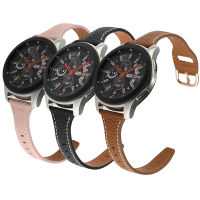 สายหนังอ่อนสำหรับนาฬิกา Samsung Galaxy Watch 4/Classic 44Mm Active 2สายรัด20Mm 22Mm "T" รูปทรงหรูหรา Galaxy S3 45Mm/42Mm/46Mm