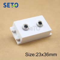 SeTo 128 Type Double 3.5mm Earphone Microphone Module Headphone Keystone For Wall Plate Socket