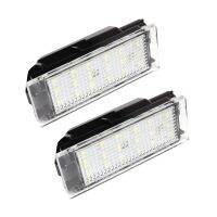 ไฟป้ายทะเบียน Led ไฟป้ายทะเบียนรถยนต์2ชิ้นสำหรับ Renault Megane 2 Clio Laguna 2 Megane 3 Twingo Master Vel Satis