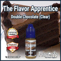 The Flavor Apprentice Double Chocolate (Clear) - ดับเบิ้ลช็อคโกแลต - กลิ่นผสมอาหาร - ผ่านการรับรองจาก อย. ประเทศไทย บรรจุและขายโดย Flavorfy กลิ่นผสมอาหารอเนกประสงค์ เหมาะสำหรับ ลูกอม, กัมมี่, น้ำผลไม้, เบเกอรี่, ไอศครีม, ของเหลวอื่่นๆ