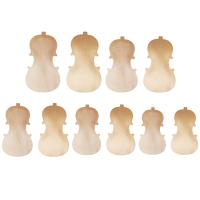 ‘【；】 Solid Wood Unfinished Violin Top Front Panel &amp; Back Plate Set For 4/4 3/4 1/2 1/4 1/8  Violin Fiddle DIY Making