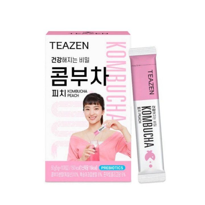 teazen-kombucha-tea-ทีเซ็น-คอมบูชา-1-กล่องมี-10-ซอง-เครื่องดื่มชาหมัก-ชาจองกุก