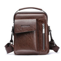 Business Mens Handbags Shoulder Bags Messenger 8 inch Designer Hand Bag Casual Man Handbag PU Leather Zipper Mens Bags