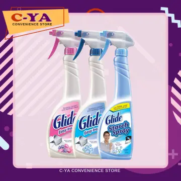 Glide Easy Iron/ with Fabric Protection/ Starch Spray 500ml Ironing powder  pure and fresh bouquet tanggal gusot