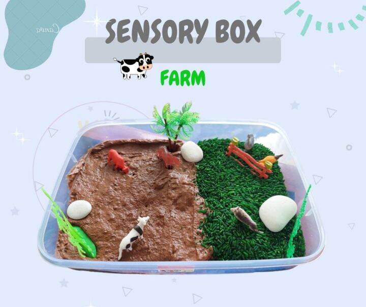 Farm Sensory Box / Sensory Bin / Sensory Play / Hewan Ternak Sensory ...