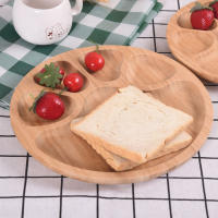 Creative Fresh Food Preservation Tray Bamboo Bowls Plates Solid Wood Food Pan Plate Fruit Dishes Trays