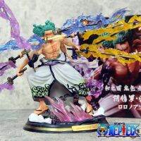 โมเดลสะสมรูปปั้นทำจากพีวีซีรูป Roronoa Zoro 6แขนสามหัวมี9ชิ้นแบบไหลอะนิเมะหนึ่งชิ้น22ซม.