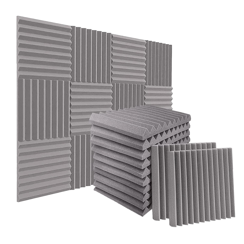 12X12X2 inches, black-24pack Acoustic Foam Panels 12 x 12 x 2 Inches Sound Proof Foam Panels for Walls 24 Pack Acoustic Panels Flame Retardant Sound Panels Soundproof Wall Panels 