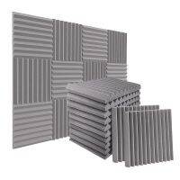 TECHCHIP 24Pack 1 Inch X 12 Inch X12 Inch Soundproof Foam Panels Sound Absorbing Insulation for Recording Studio, Gaming Room