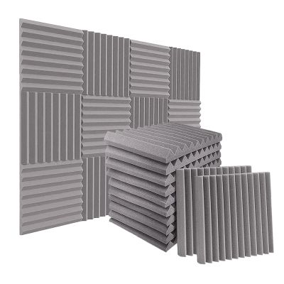 24Pack 1 Inch X 12 Inch X12 Inch Soundproof Foam Panels Sound Absorbing Insulation for Recording Studio, Gaming Room