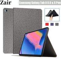 New Coque for Samsung Galaxy Tab A 8.0 2019 S Pen SM-P200 P205 Case Smart PU Case for Samsung Tab A8 P200 P205 Cover 8.0 39; 39;