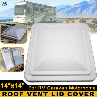 สีขาว RV หลังคา Vent ฝาครอบสำหรับคาราวาน Motorhome ค่าย PP พลาสติกระบายอากาศปกเปลี่ยนชุดอุปกรณ์เสริมในรถยนต์