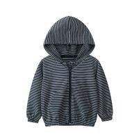 [COD] 27kids childrens boys all-match striped cardigan jacket 2022 autumn new Korean hoodies wholesale