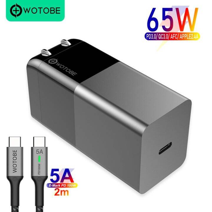 เครื่องชาร์จติดผนัง-gan-65w-เร็ว-usb-c-pd3-0-65w-qc4-0สำหรับ-type-c-แล็ปทอปแมคบุ๊ค13-12-note10-xps-แท่นชาร์จ