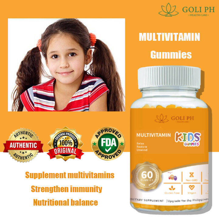 GOLI PH MULTIVITAMINS for Kids Gummies 1 Choice, 60 Chewable Herbs of the Earth Lazada PH