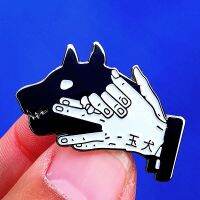 【ร้อน】สนุก Jujutsu Kaisen Divine Dog ป้ายมือเข็มกลัดป้ายโลหะ Denim แจ็คเก็ตกระเป๋าเป้สะพายหลัง Lapel Pin เด็กแฟชั่นเครื่องประดับ Gift